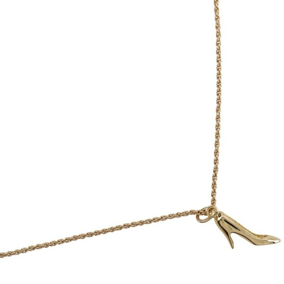 Dior High heel motif Necklace Plated Gold 6.5g Women - Picture 1 of 7